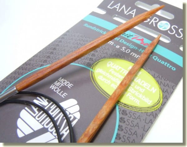 Rundstricknadeln Quattro aus Design-Holz von Lana Grossa