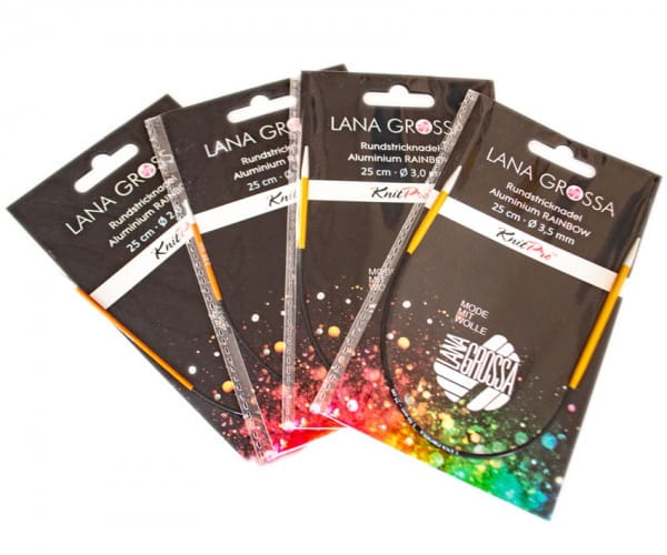 Socken Rundstricknadel Rainbow Aluminium von Lana Grossa