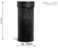 Mountain XL - Handgefertigte Lederbox von muud (schwarz)