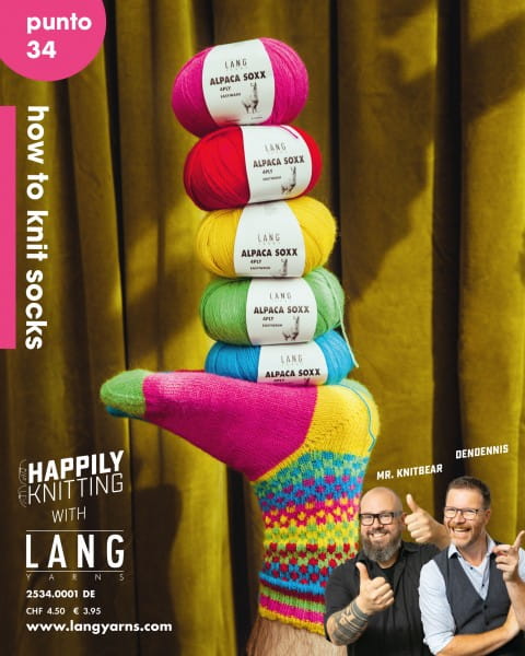 Punto 34 how to knit socks - LANG YARNS, autumn 2021